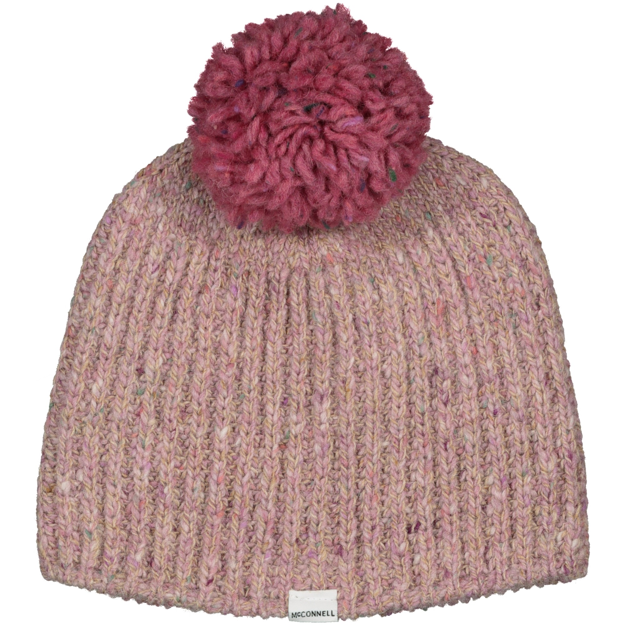 M23-461 Adare beanie lemonade 83% Merino 17% Alpaca Rib Hat with pompom €59.95